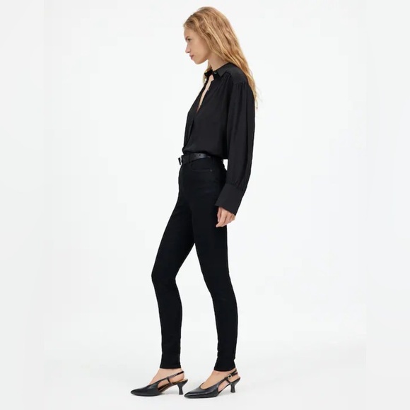 NEW Madewell Black 10" High-Rise Skinny Jeans, Size 29 - Picture 3 of 15